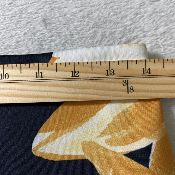 New York &‎ Company Stretch Floral Pencil Skirt Women S Black Gold Career NWT - Picture 5 of 8